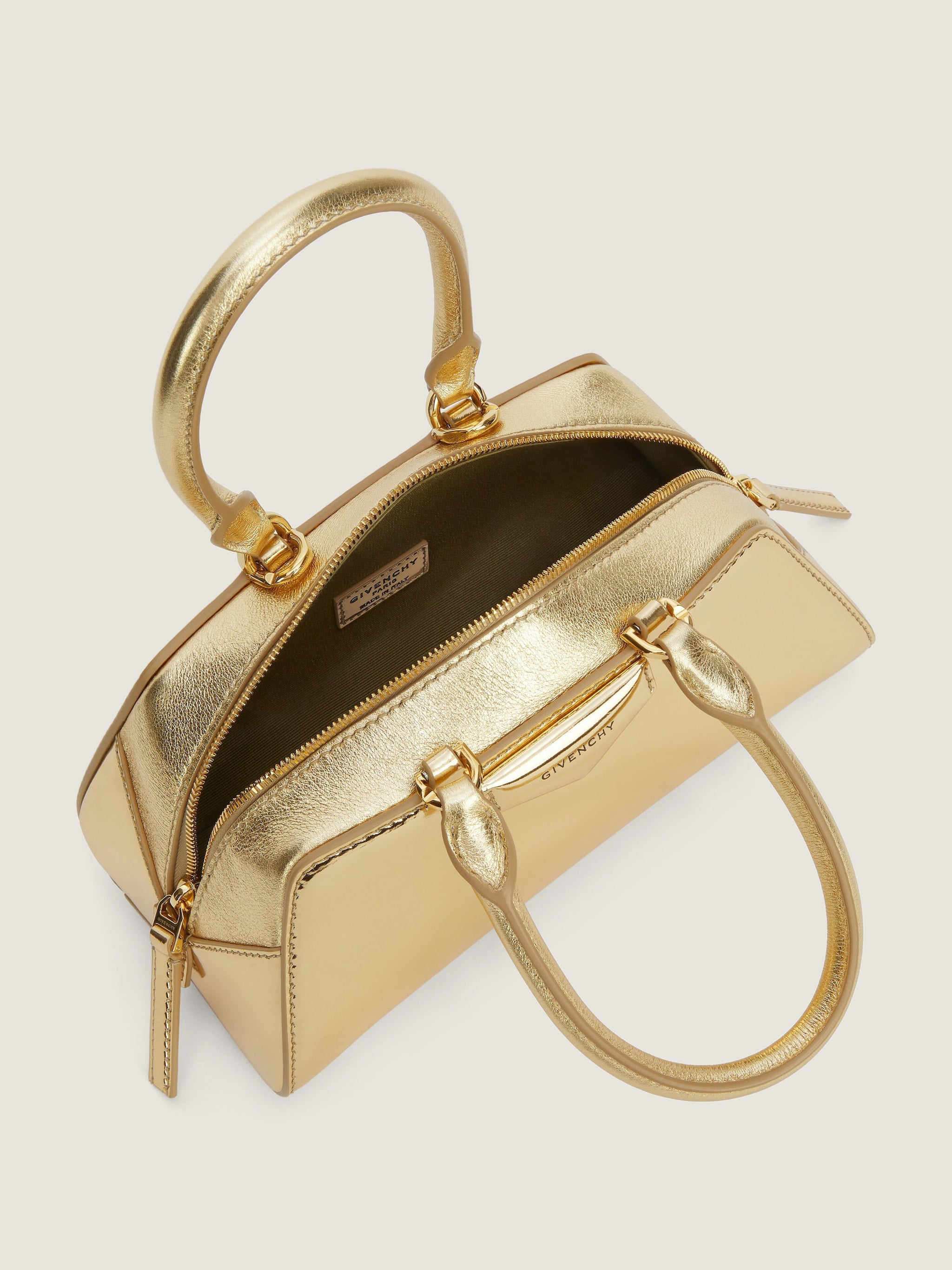 GIVENCHY Mini Metallic Leather Handbag