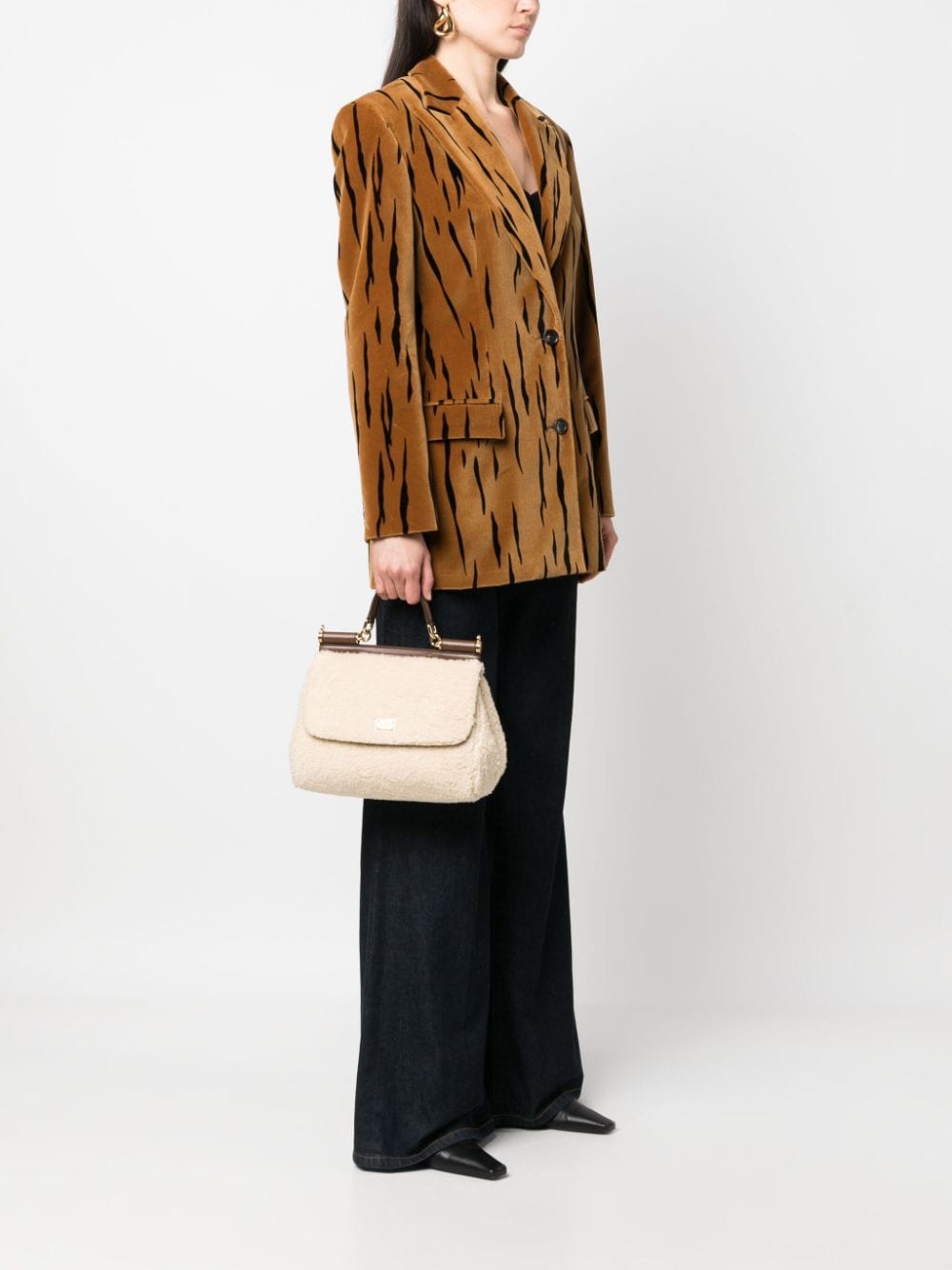 DOLCE & GABBANA Sicily Handbag with Calfskin Handle - SS25