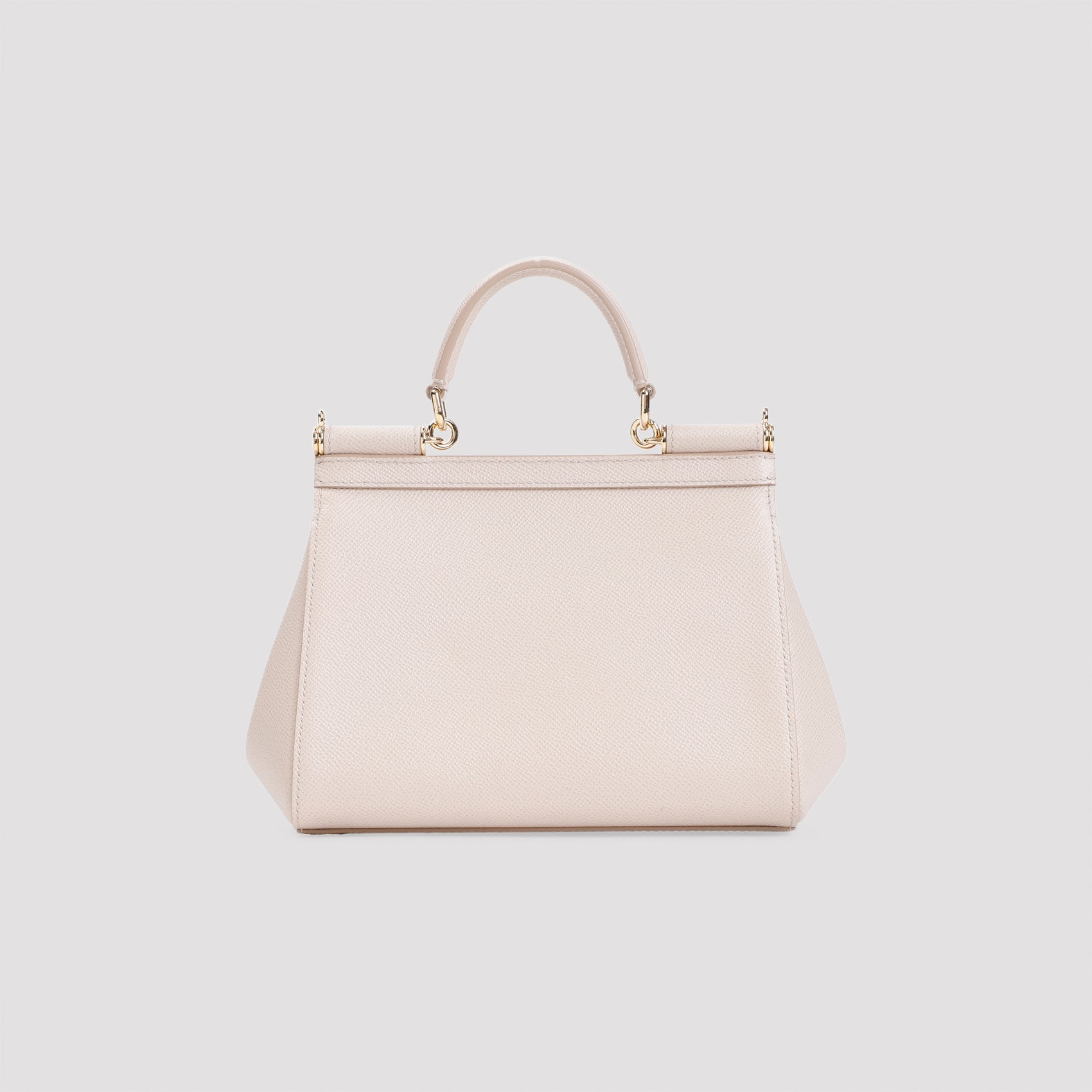 DOLCE & GABBANA Mini Leather Handbag with Foldover Top