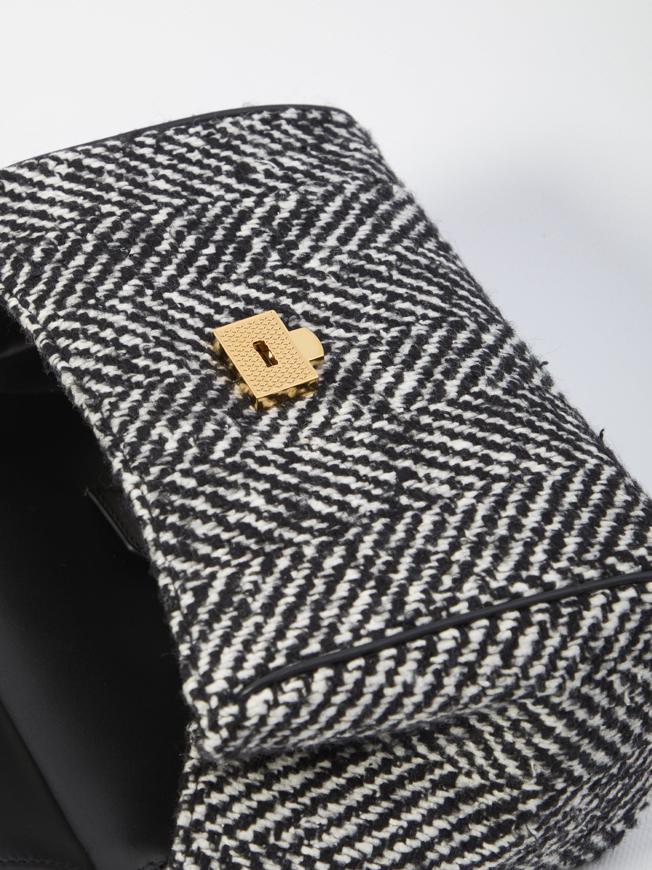 DOLCE & GABBANA Chevron Fabric Handbag - Medium Size