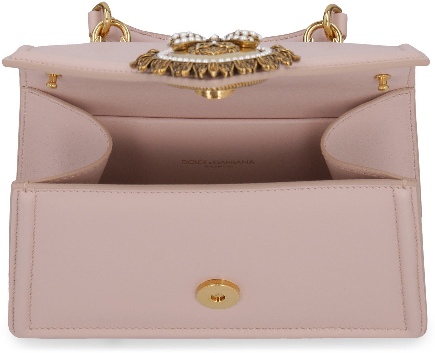 DOLCE & GABBANA Mini Top Handle Leather Handbag
