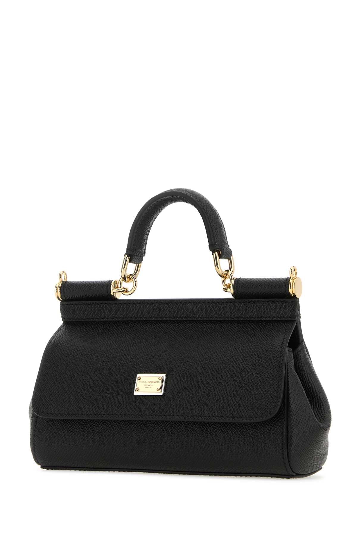 DOLCE & GABBANA Mini Handbag with Logo Plate