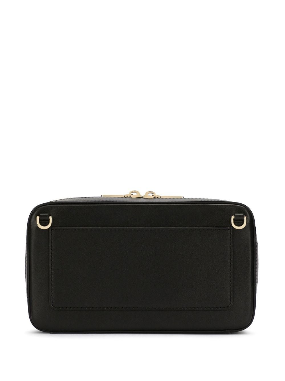 DOLCE & GABBANA Mini Embossed Logo Leather Camera Handbag