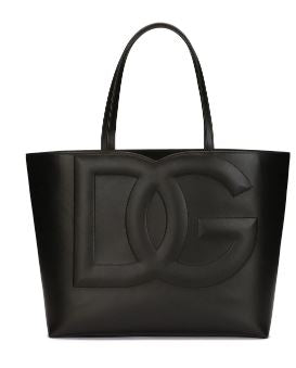 DOLCE & GABBANA Medium Logo-Embellished Shopping Handbag
