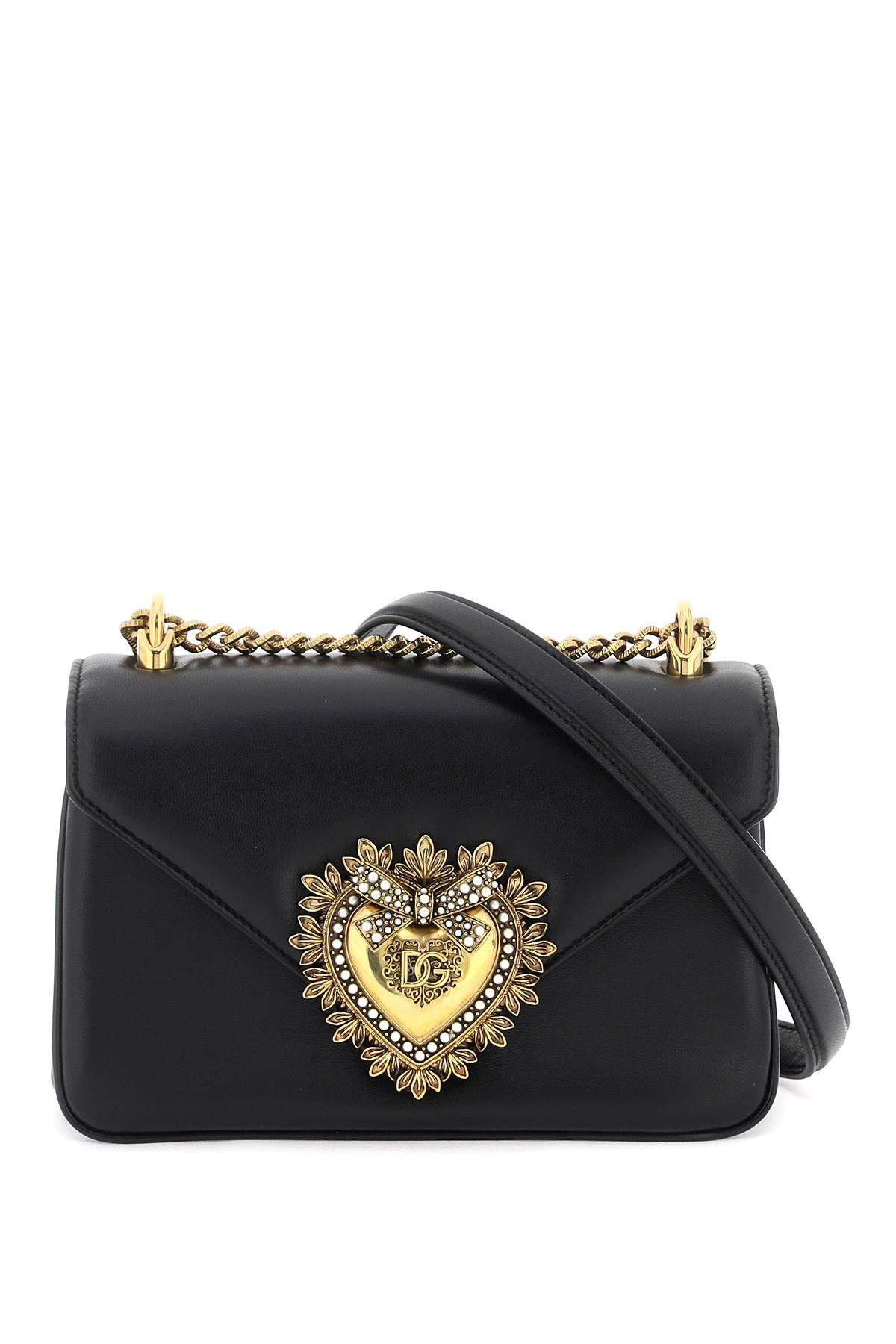 DOLCE & GABBANA Mini Nappa Leather Devotion Shoulder Handbag