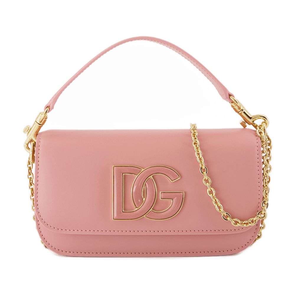 DOLCE & GABBANA 3.5 Leather Shoulder Handbag