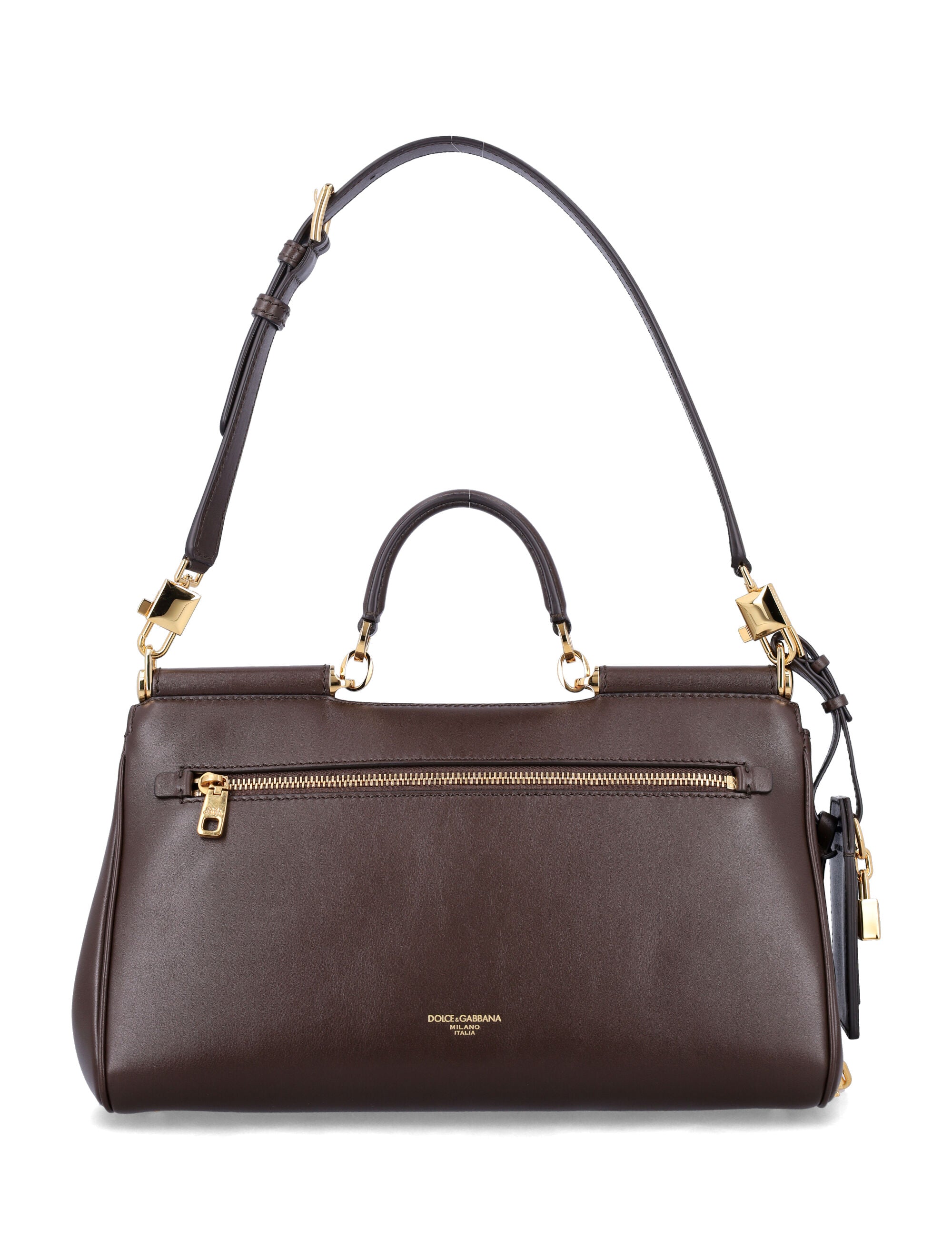 DOLCE & GABBANA Soft Leather Handbag with Top Handle