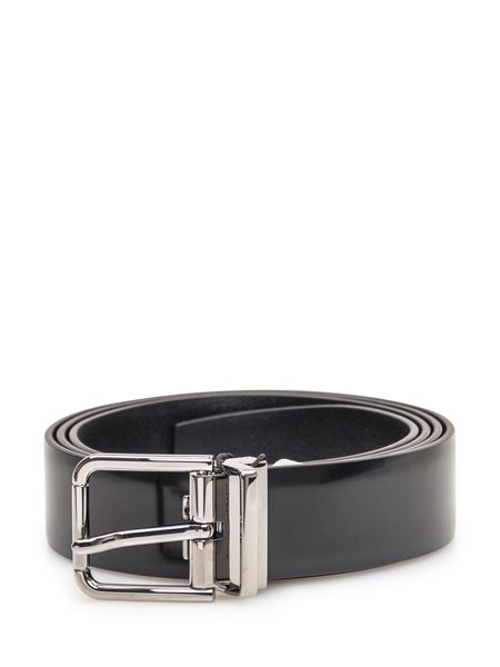 DOLCE & GABBANA Formal Calfskin Patent Belt - 3cm Height