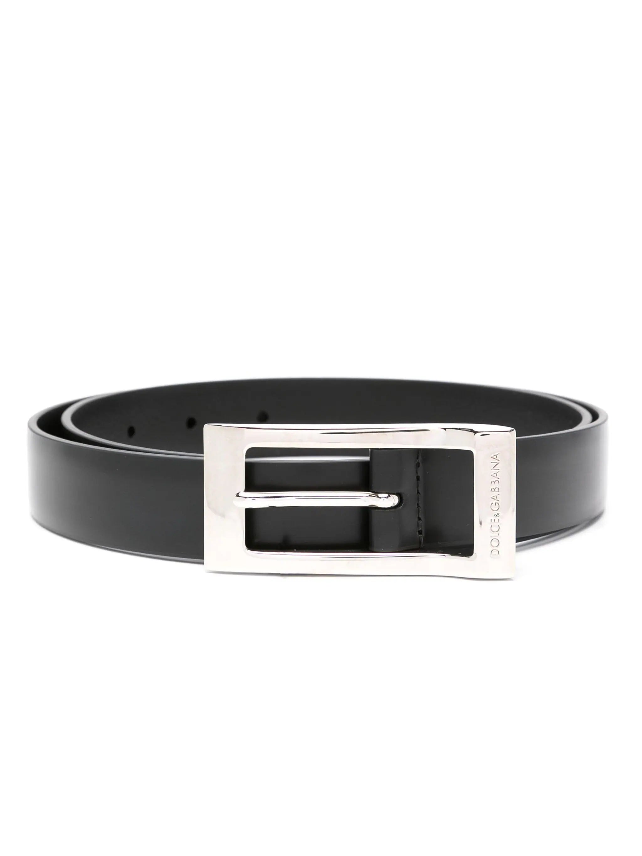 DOLCE & GABBANA Calfskin Leather Belt for Men - FW25 Collection