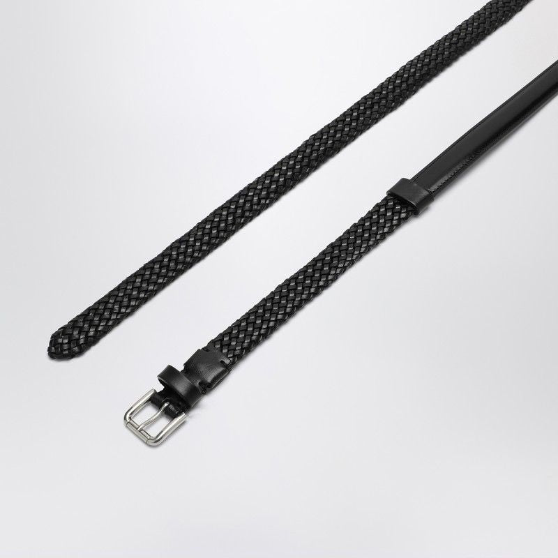 DOLCE & GABBANA Leather Intreccio Belt for Men
