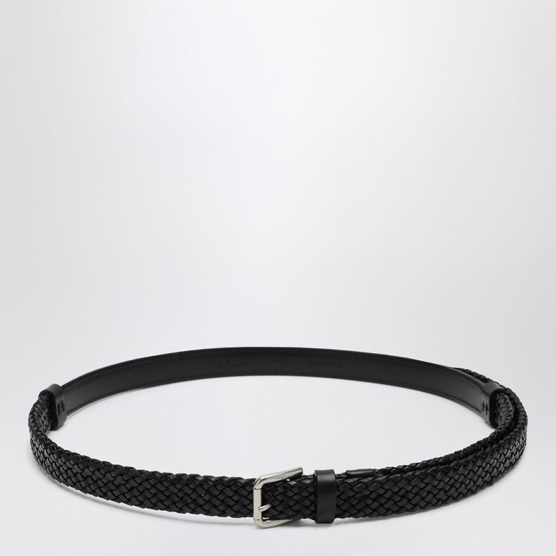DOLCE & GABBANA Leather Intreccio Belt for Men