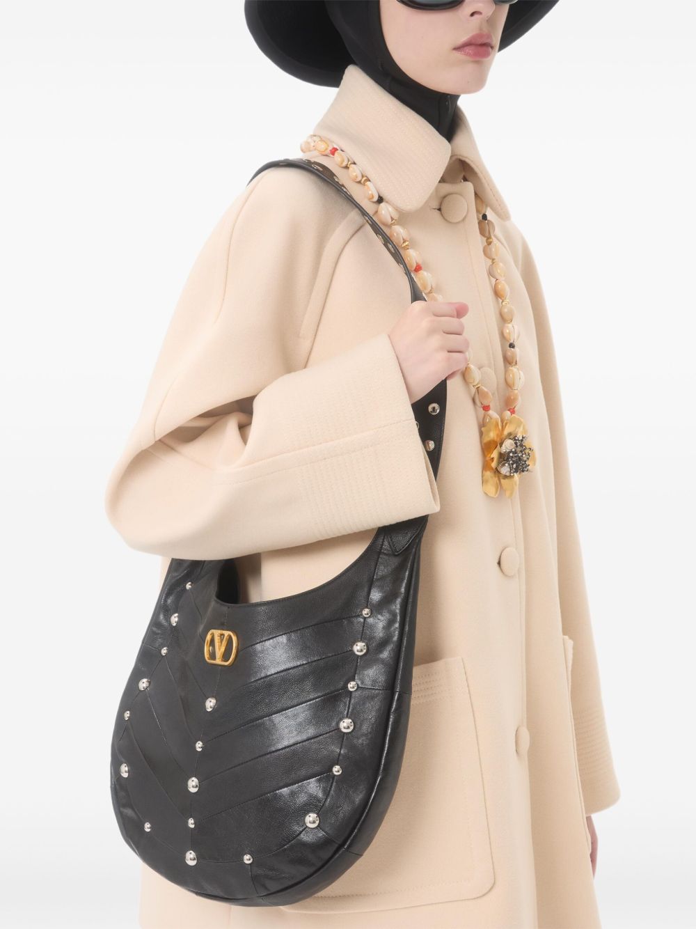 VALENTINO Wool Jacket with Gold Detail - Women’s Outerwear