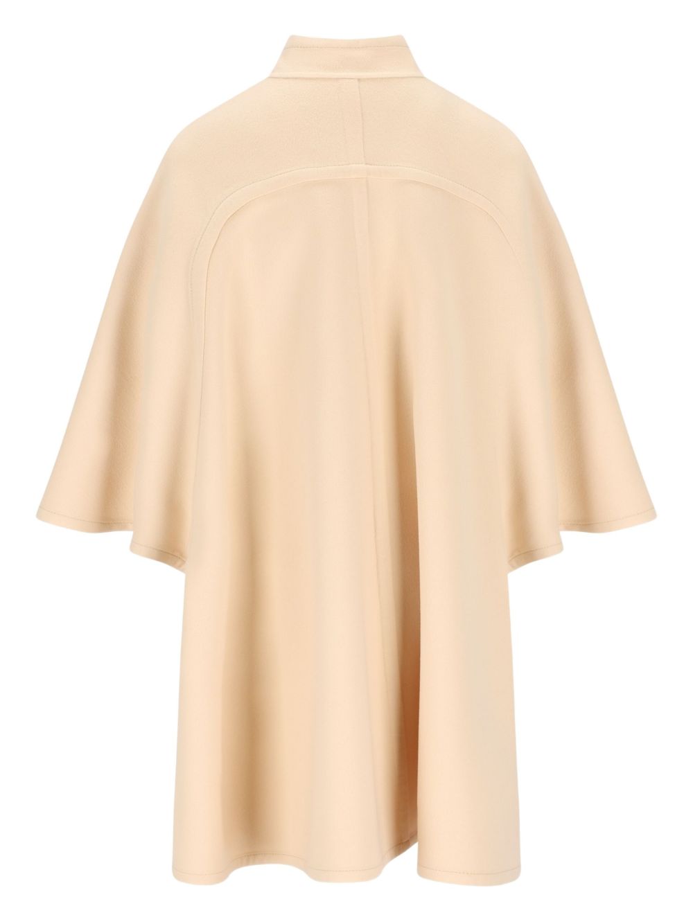 VALENTINO High Collar Flared Jacket with Satin Bow Details