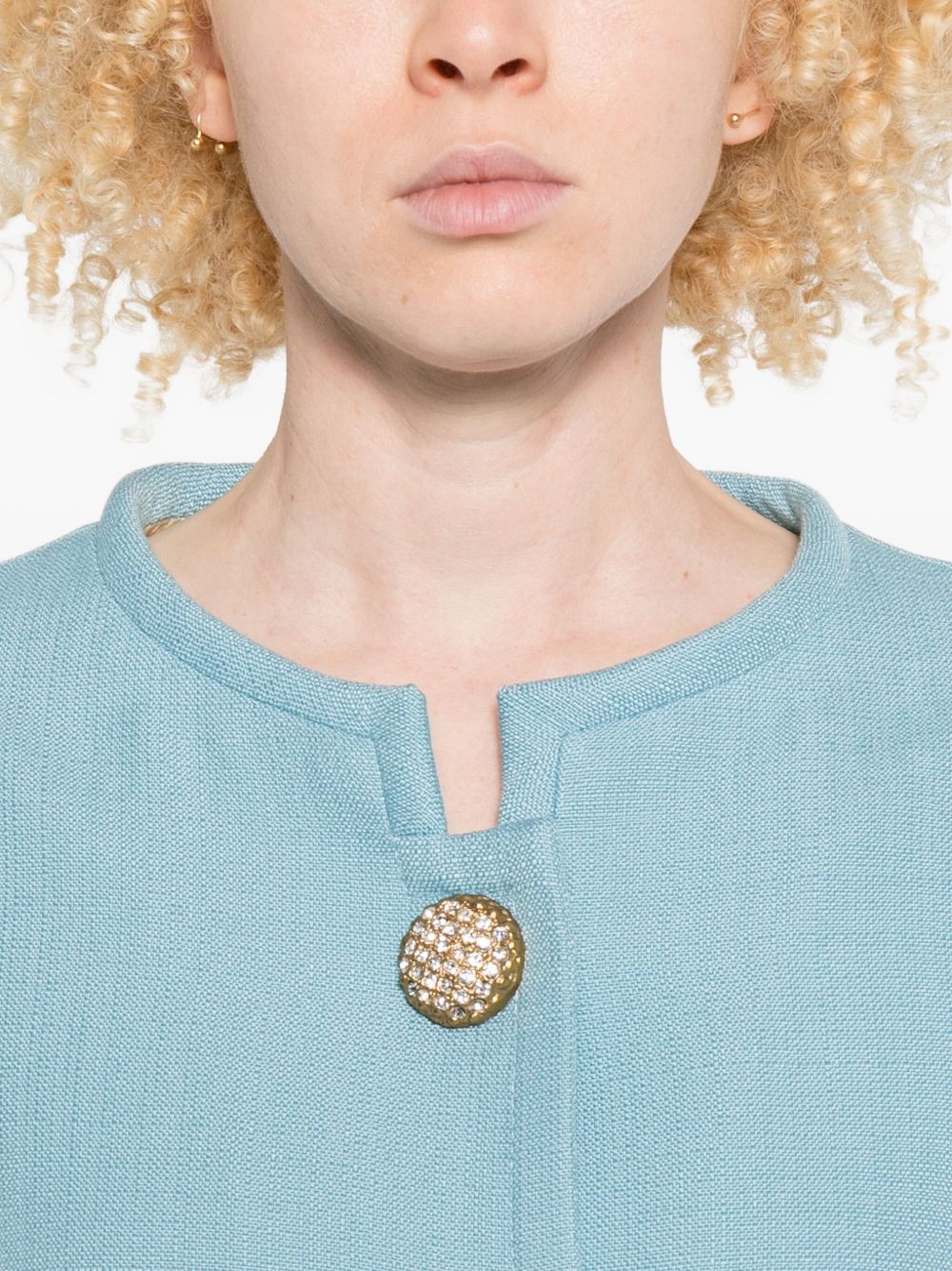 VALENTINO Cropped Collarless Jacket