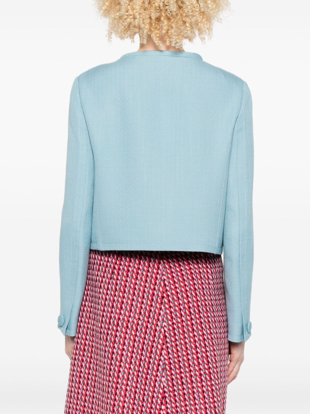 VALENTINO Cropped Collarless Jacket