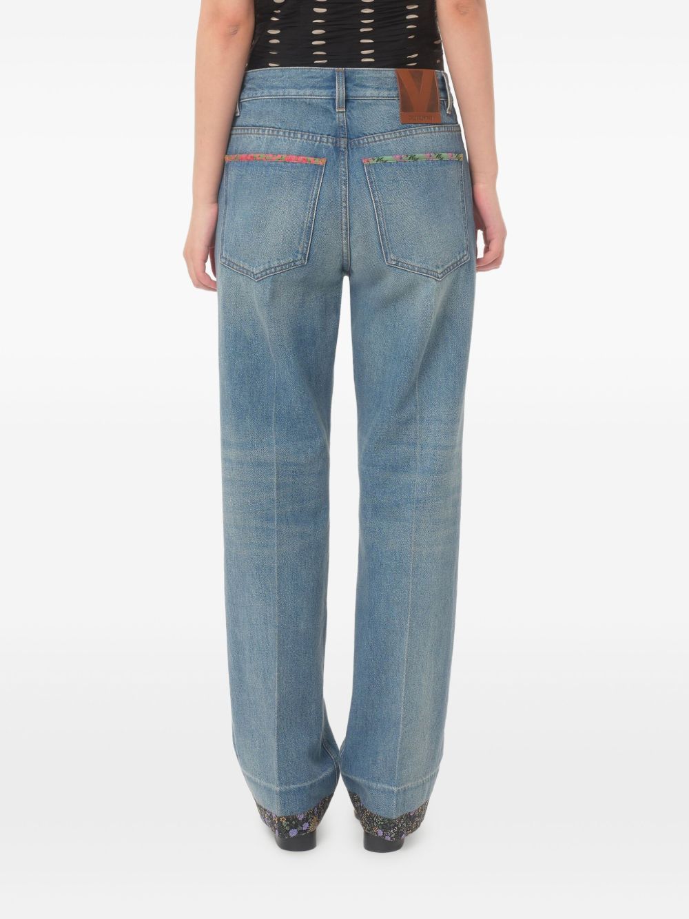 VALENTINO Denim Cotton Jeans with Classic Fit for Women