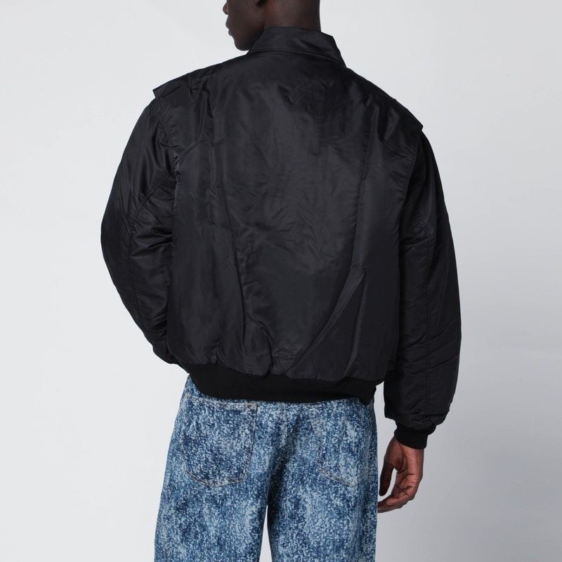 BRAIN DEAD Men's Nylon Zip Bomber Jacket