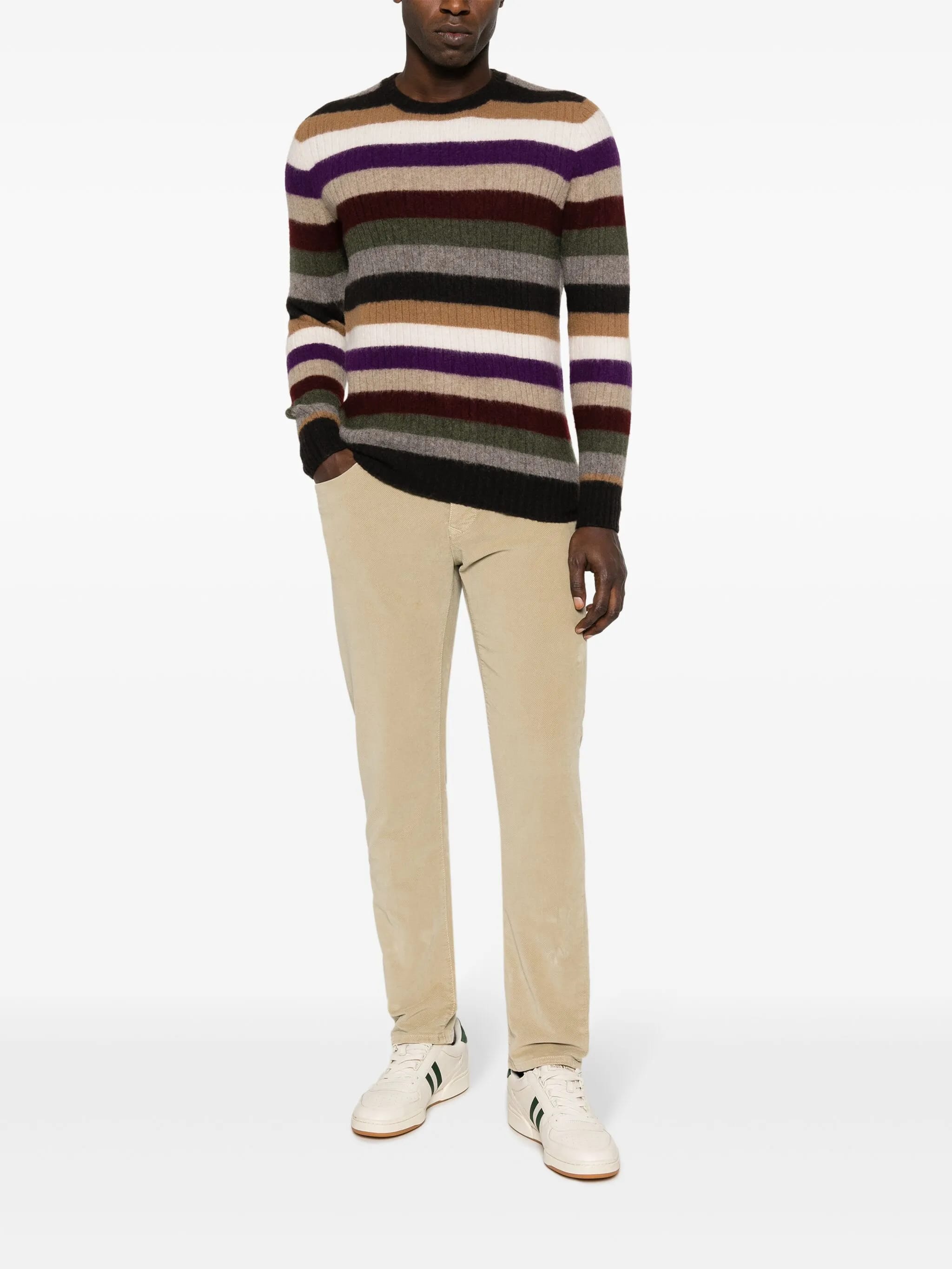 INCOTEX Vintage Style Straight Trousers for Men