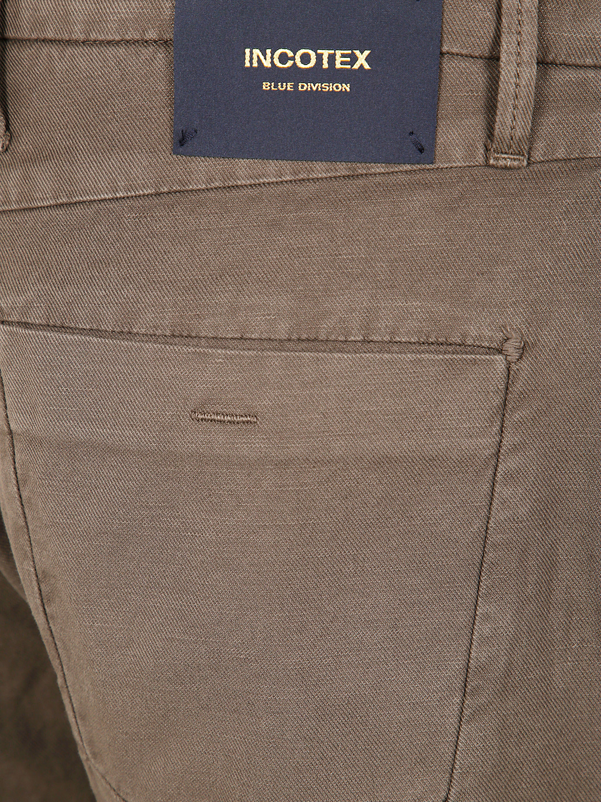 INCOTEX Men's Stretch Solid Trousers for SS25