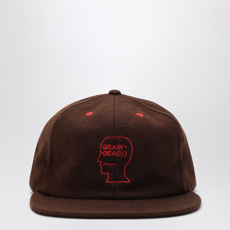 BRAIN DEAD Wool-Blend Baseball Cap with Adjustable Back Strap
