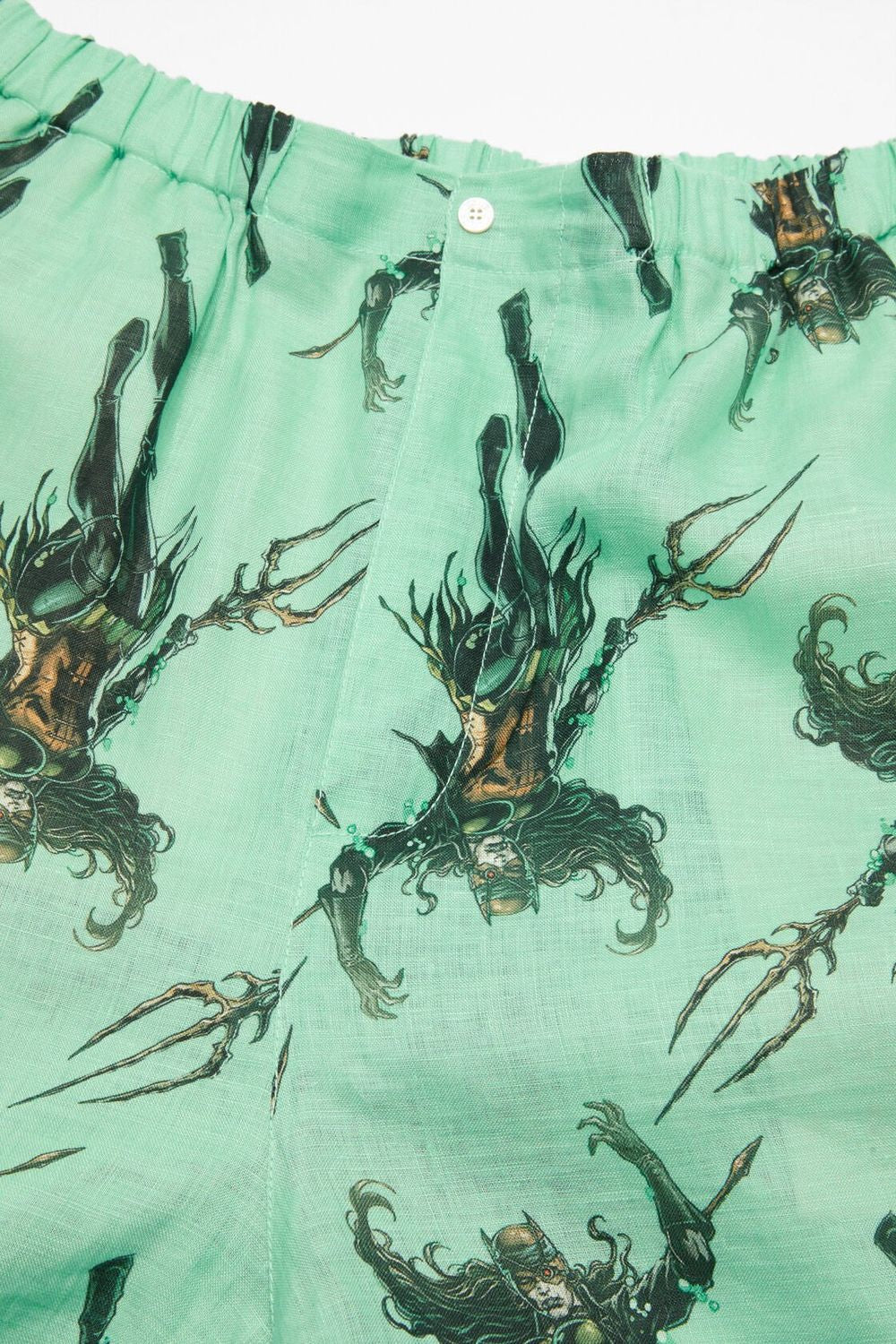 ACNE STUDIOS Drowned Printed Linen Pants - Men's