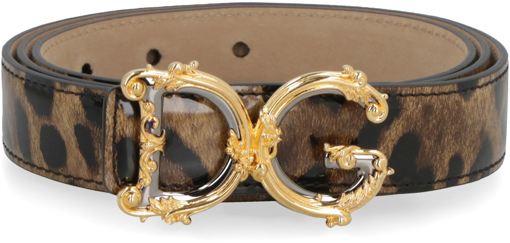 DOLCE & GABBANA Mini Buckle Leather Belt