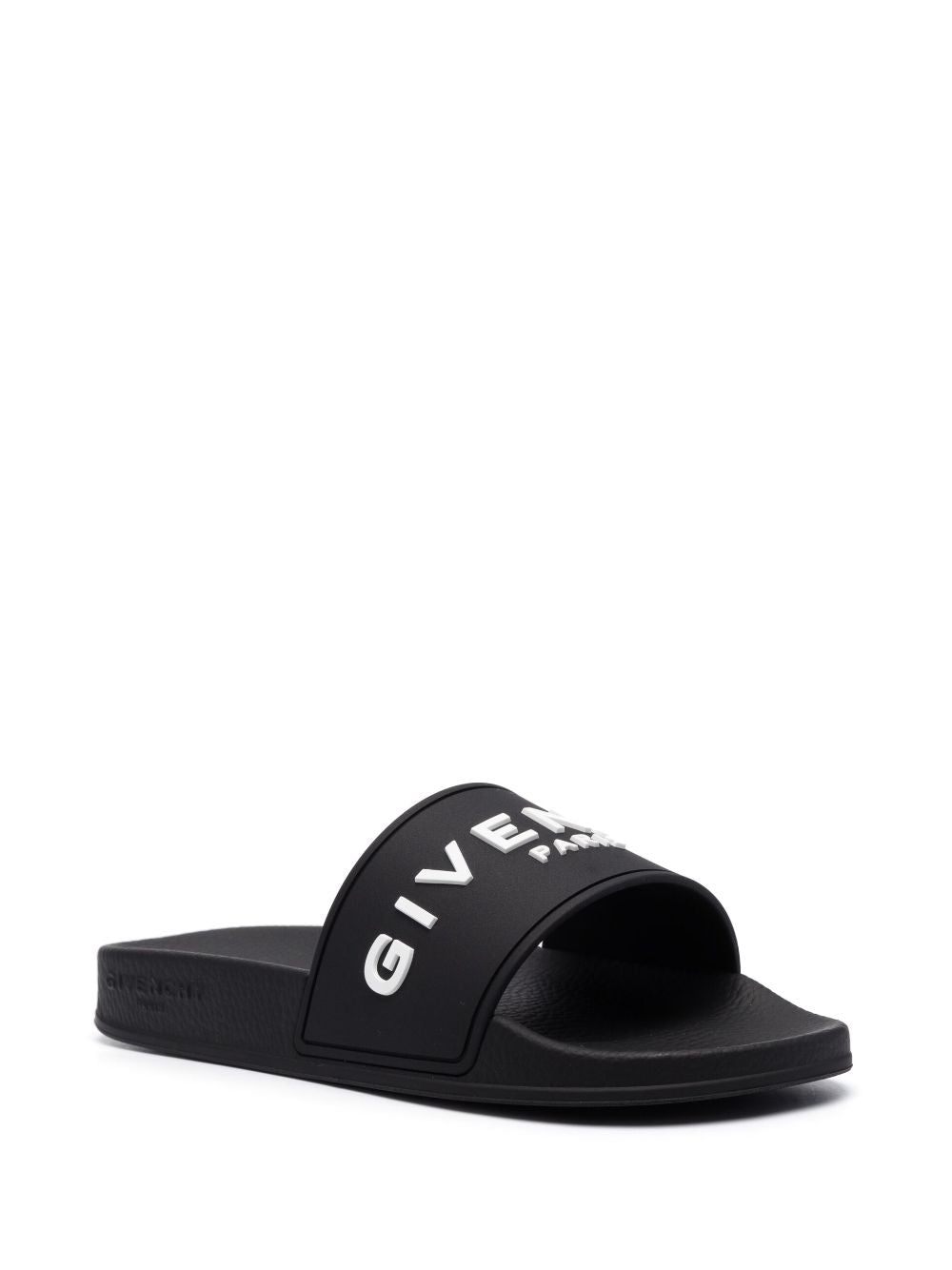 GIVENCHY Logo Debossed Slide Sandals