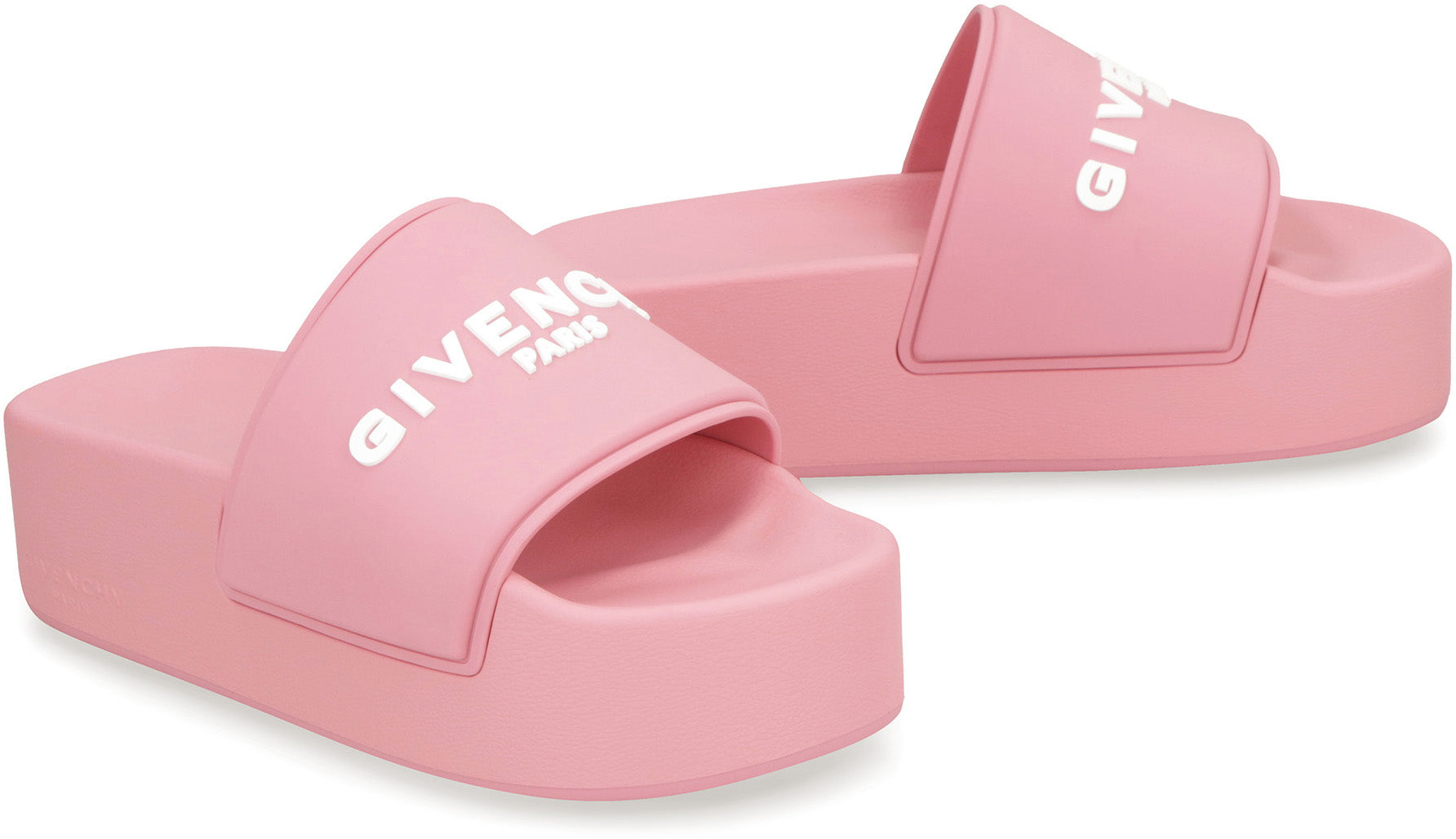 GIVENCHY Logoed Rubber Platform Slide Sandals - 4.5 cm