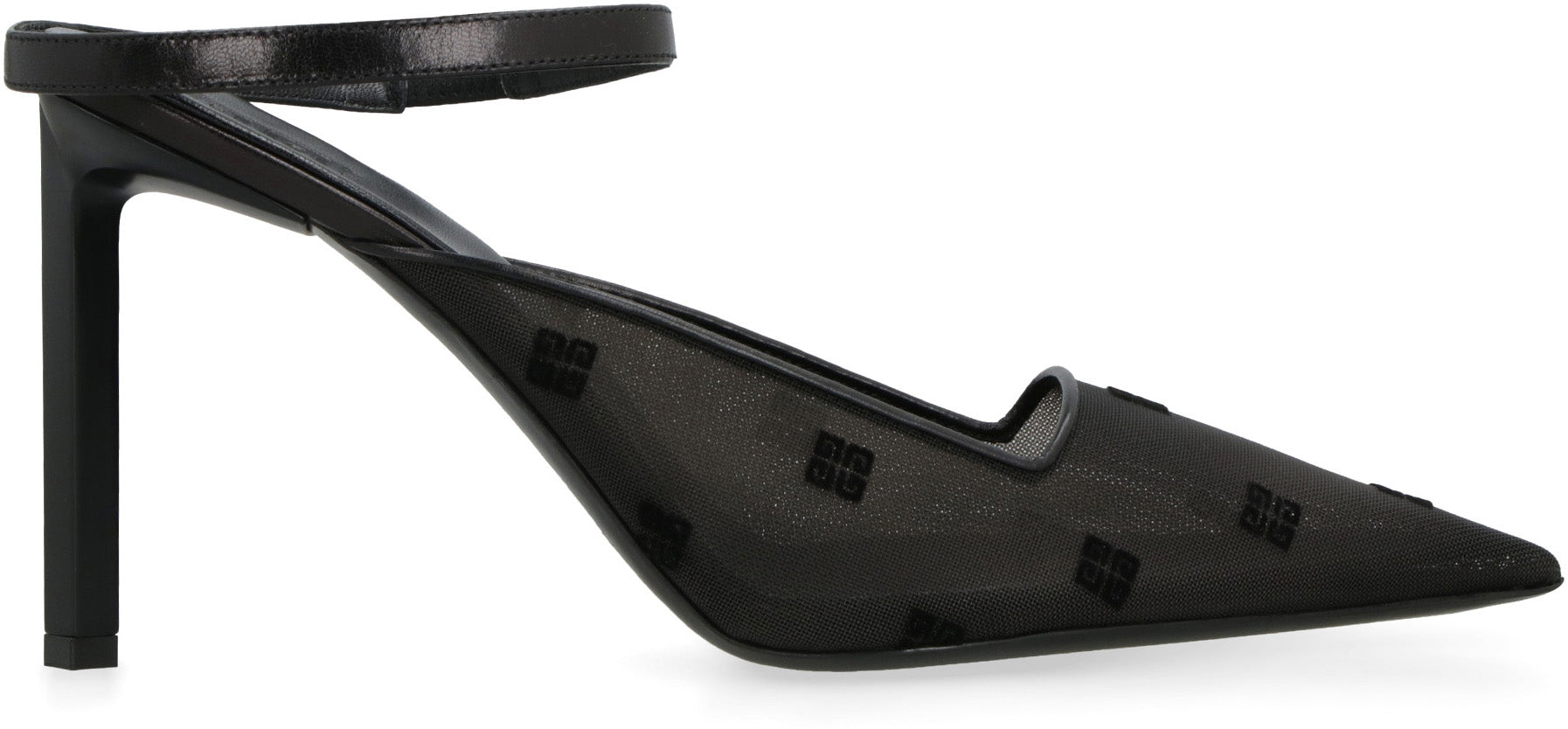 GIVENCHY Sculptured Pointy-Toe Flats with Mini Belt