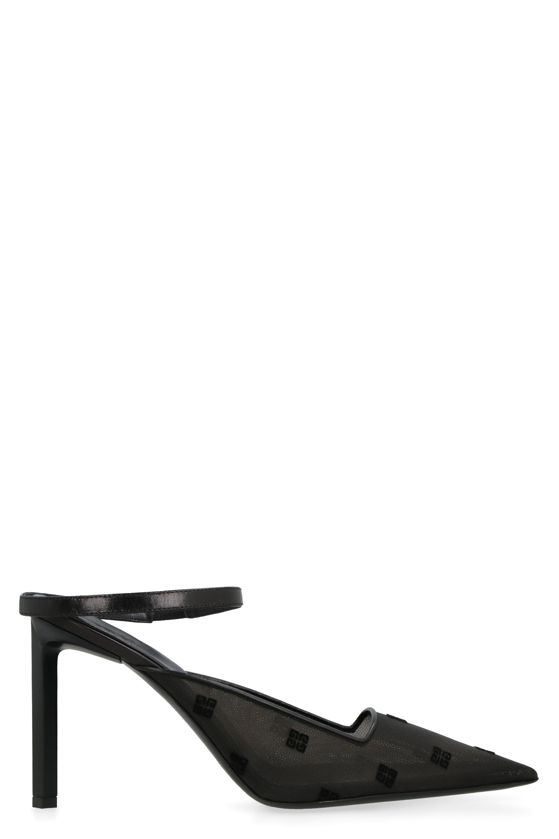 GIVENCHY Sculptured Pointy-Toe Flats with Mini Belt