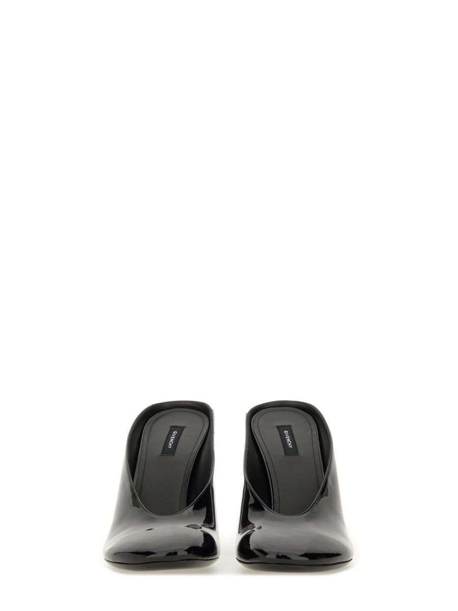 GIVENCHY Sculpted Patent Leather Heeled Flats - 9.5 cm Heel