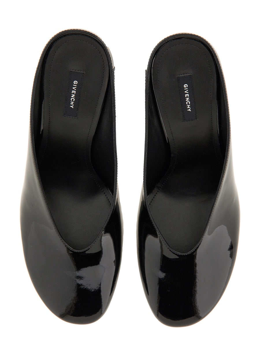 GIVENCHY Sculpted Patent Leather Heeled Flats - 9.5 cm Heel