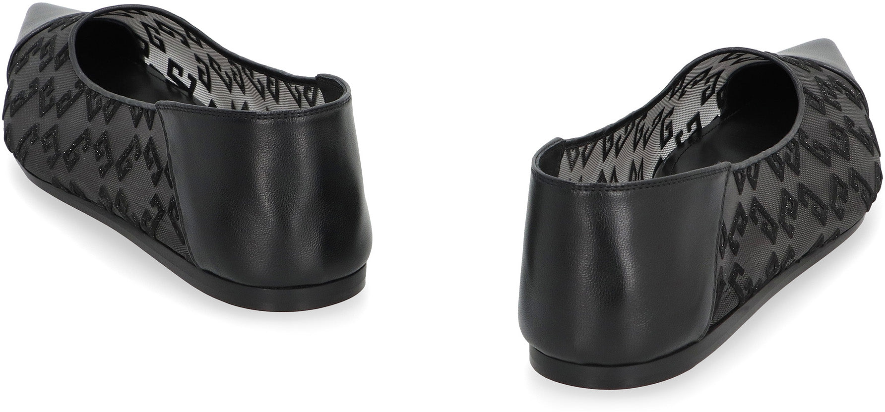 GIVENCHY Pointed-Toe Leather Ballet Flats