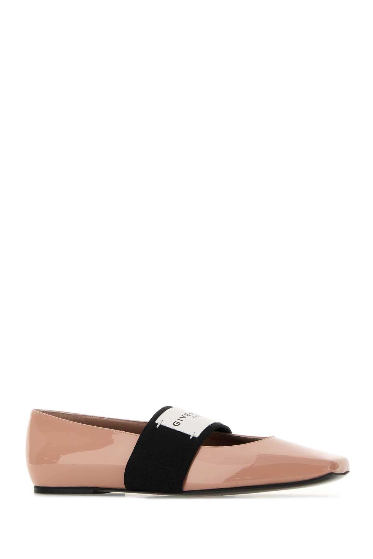 GIVENCHY Sliced Square Ballerinas in Patent Leather