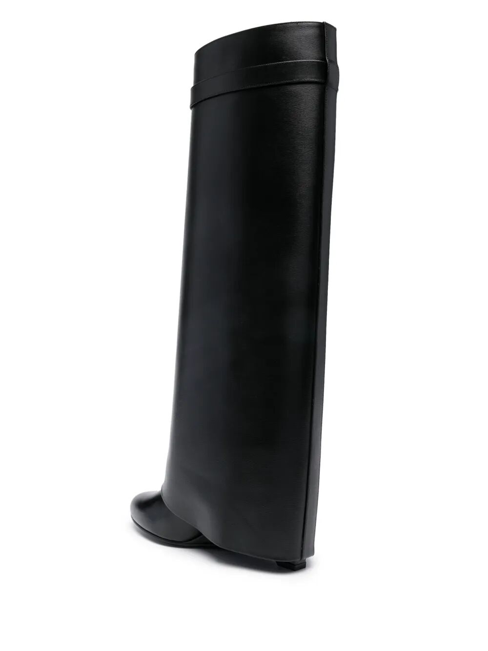 GIVENCHY Knee-High Shark Lock 100MM Leather Boots