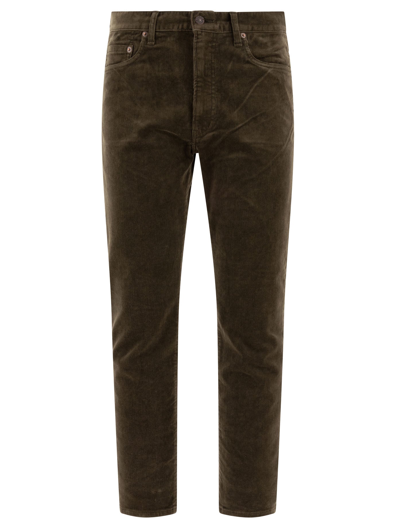 BEAMS PLUS Mid-Rise Corduroy Trousers for Men