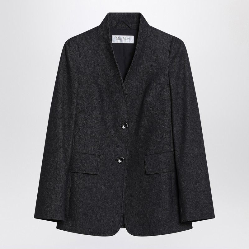 MAX MARA Slim Fit Denim-Effect Jacket