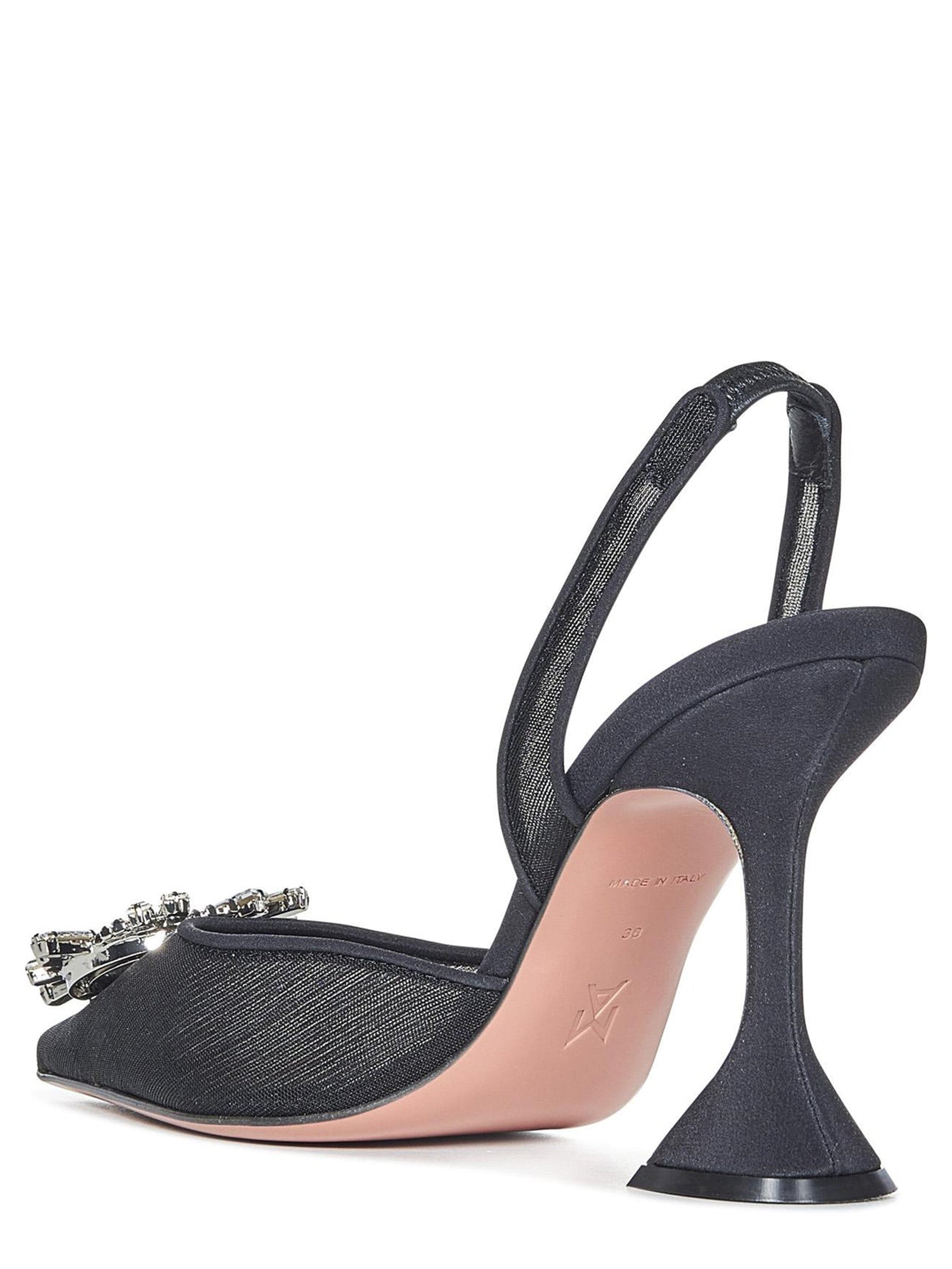 AMINA MUADDI Embellished Slingback Heels - 95MM