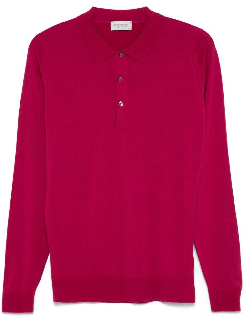 JOHN SMEDLEY Classic Long Sleeve Merino Wool Shirt for Men
