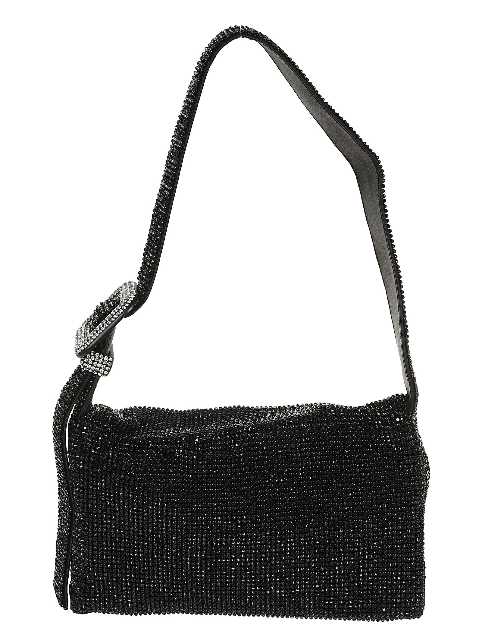 BENEDETTA BRUZZICHES Elegant Rhinestone Mesh Handbag