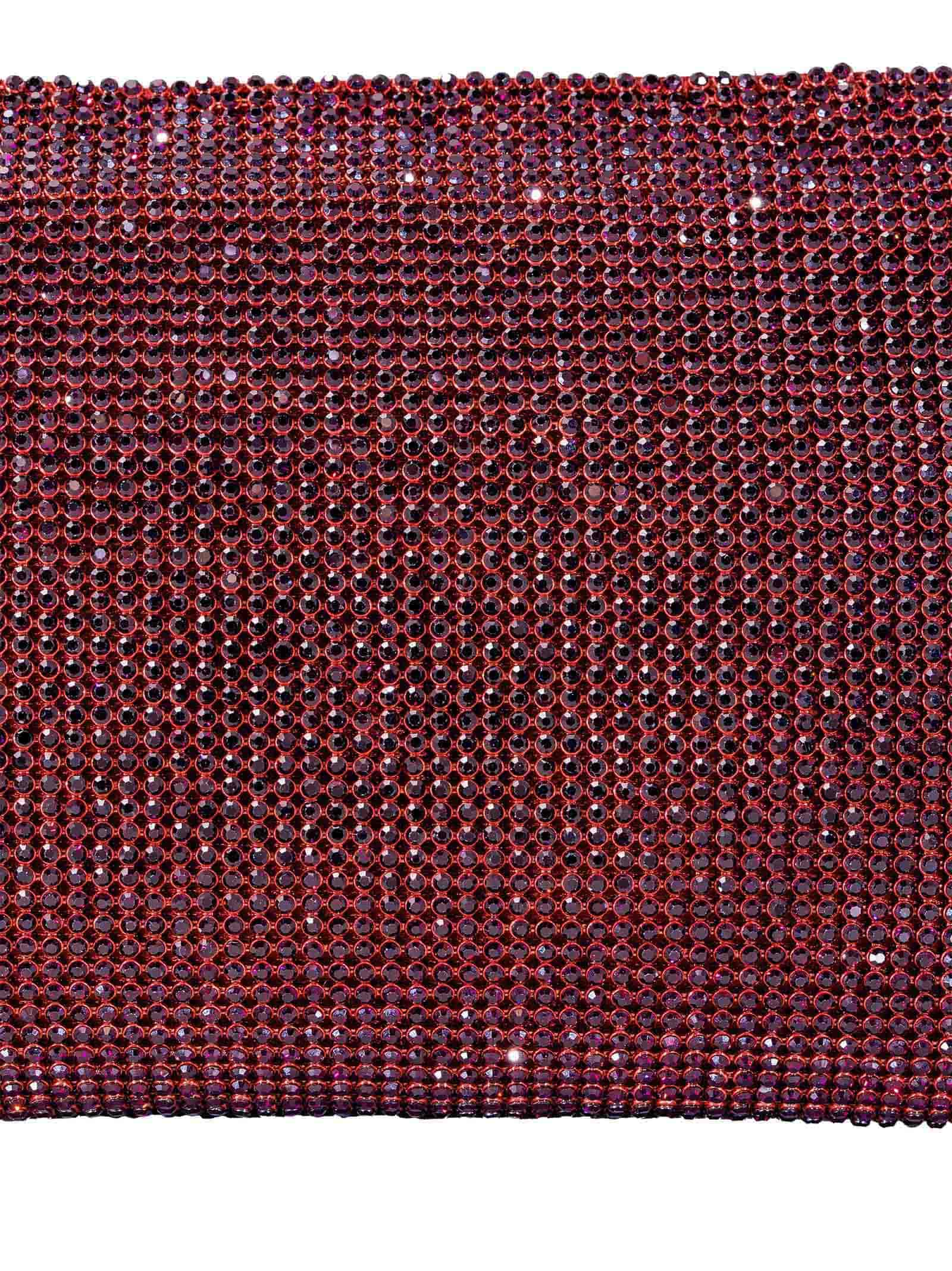 BENEDETTA BRUZZICHES Mini Rhinestone-Embellished Evening Clutch - Compact Design