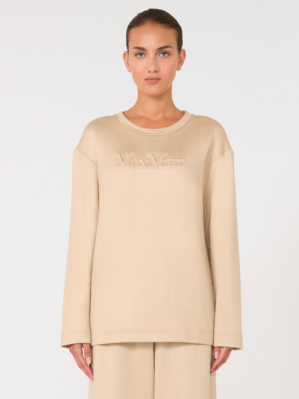 MAX MARA Silk and Cotton Pullover Sweatshirt for Women