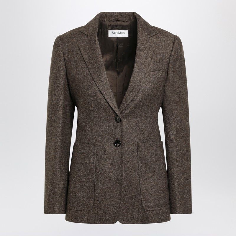 MAX MARA Women's Single-Breasted Wool Tweed Jacket - FW25