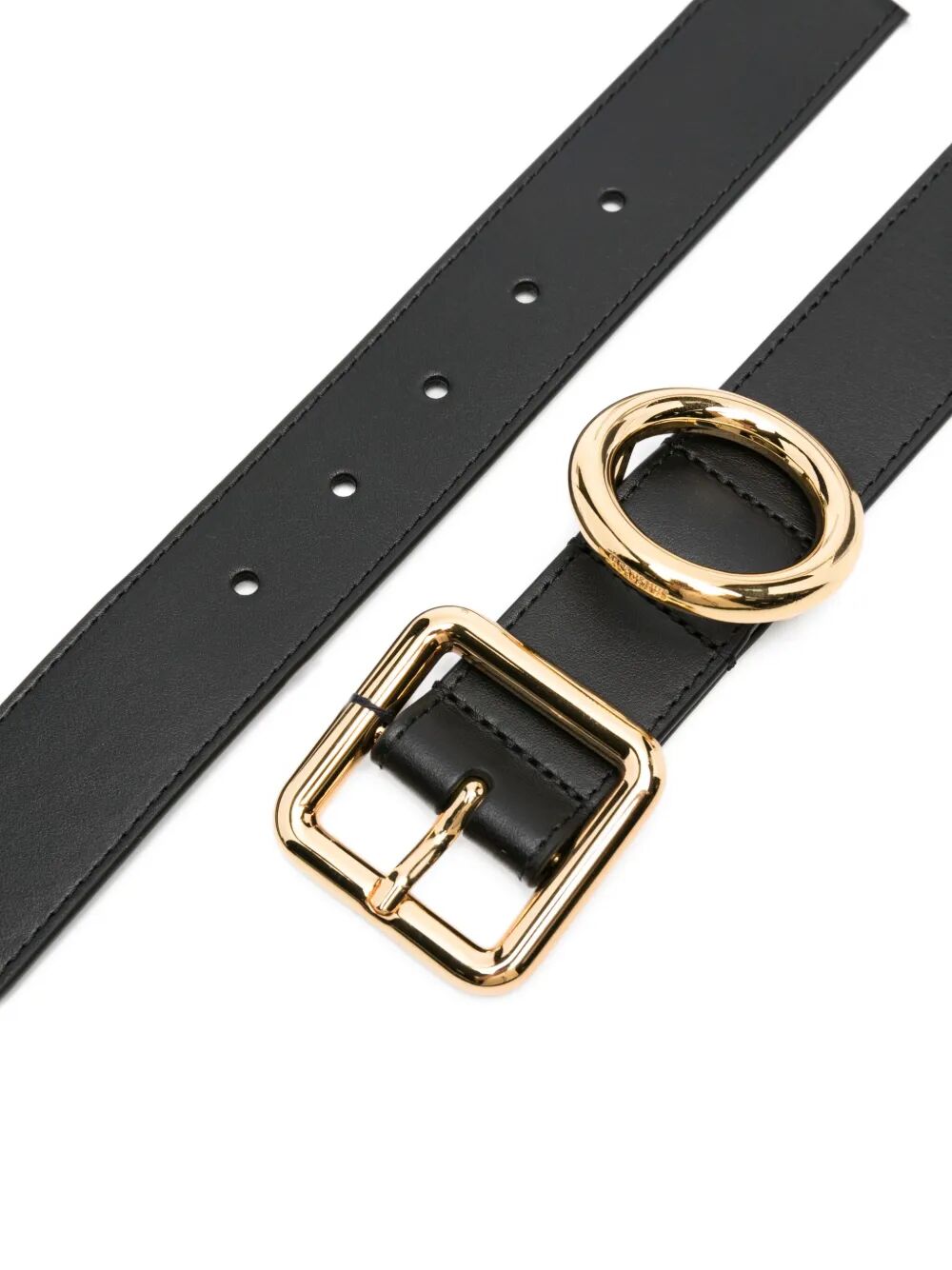 JACQUEMUS Two-Buckle Leather Belt for Women