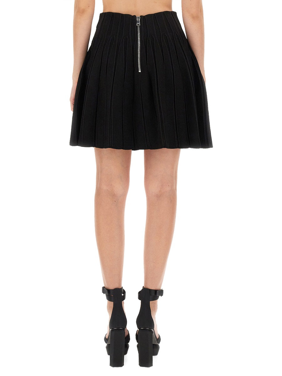 BALMAIN Women’s Mini Skater Skirt - Size 38