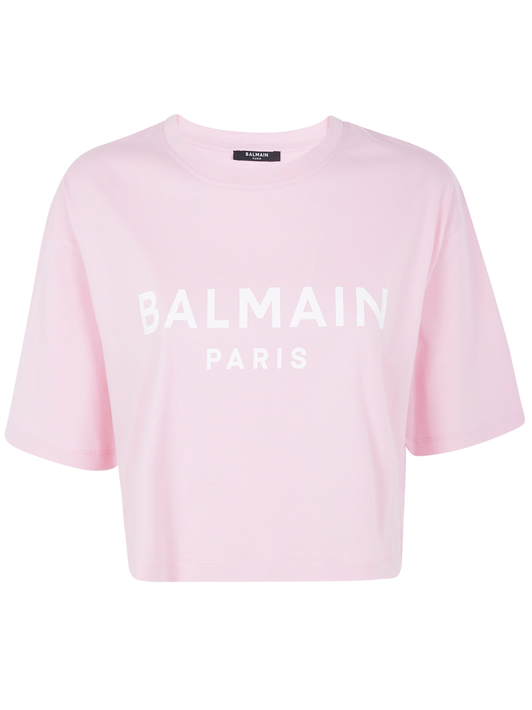 BALMAIN Printed Cropped T-Shirt