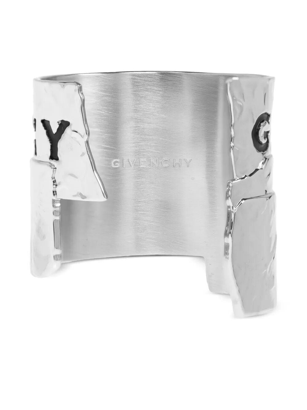 GIVENCHY Textured Metal Cuff Bracelet