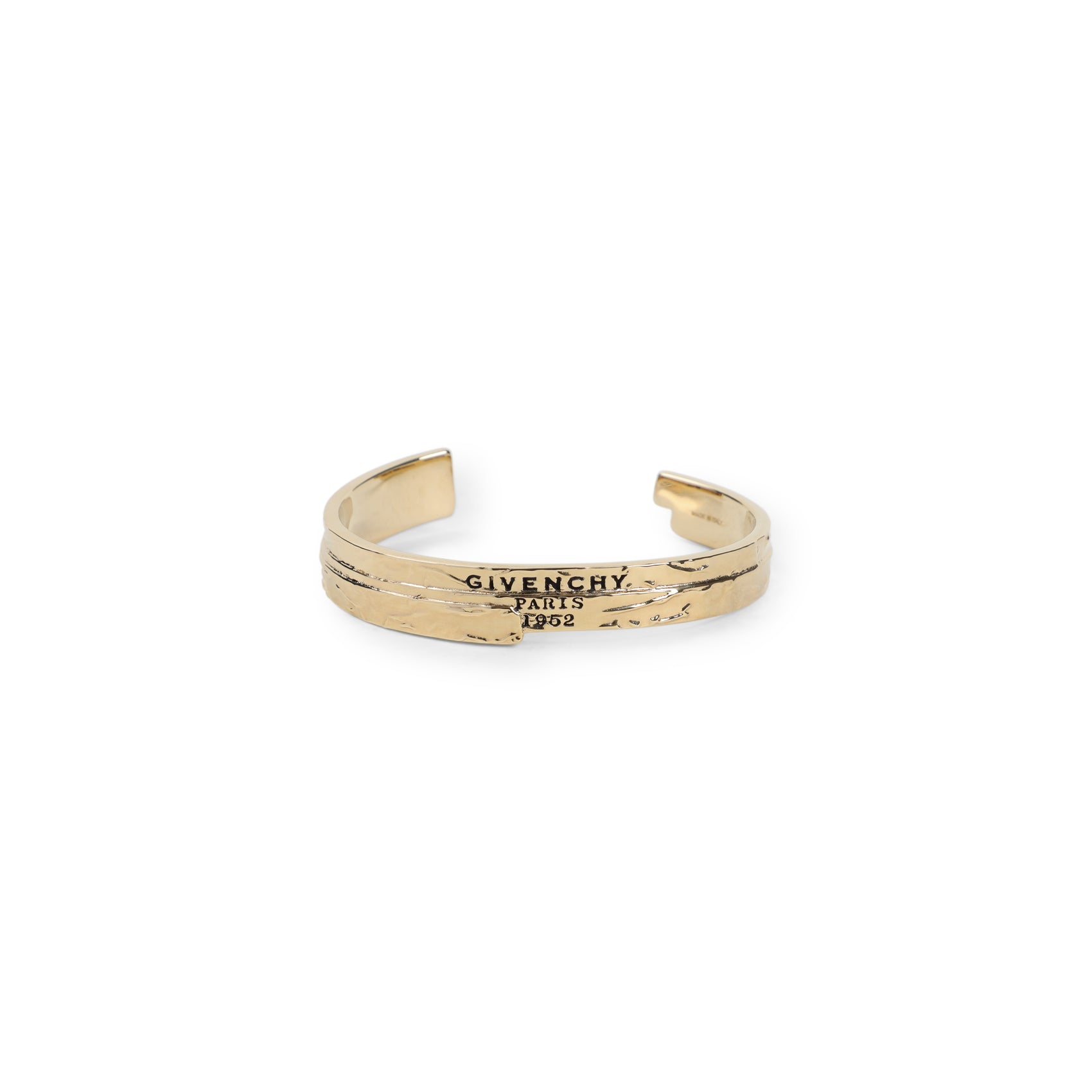 GIVENCHY Gold Tape Cuff Brass Bracelet