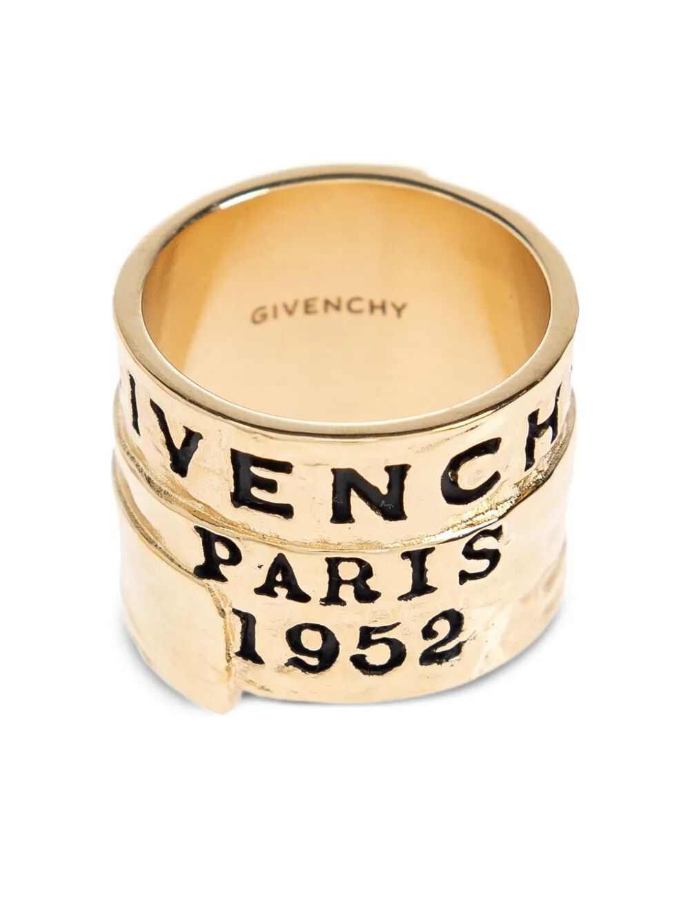 GIVENCHY Tape Ring in Metallic Finish