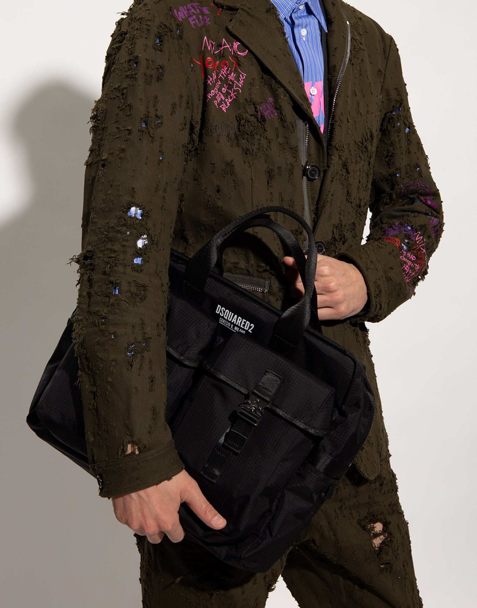 DSQUARED2 Ceresio 9 Logo Workbag Laptop Handbag - 33x38x15 cm